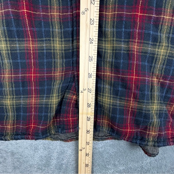 Carbon2Cobalt Shirt Men Large‎ Green Red Plaid Flannel Gauzey Outdoor - Picture 13 of 13